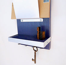 Load image into Gallery viewer, Close up shot of the dark blue mail holder.